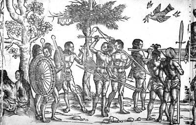 Der Kunig von Gutzin, Druck von George Glockendon, 1511 von Hans Burgkmair